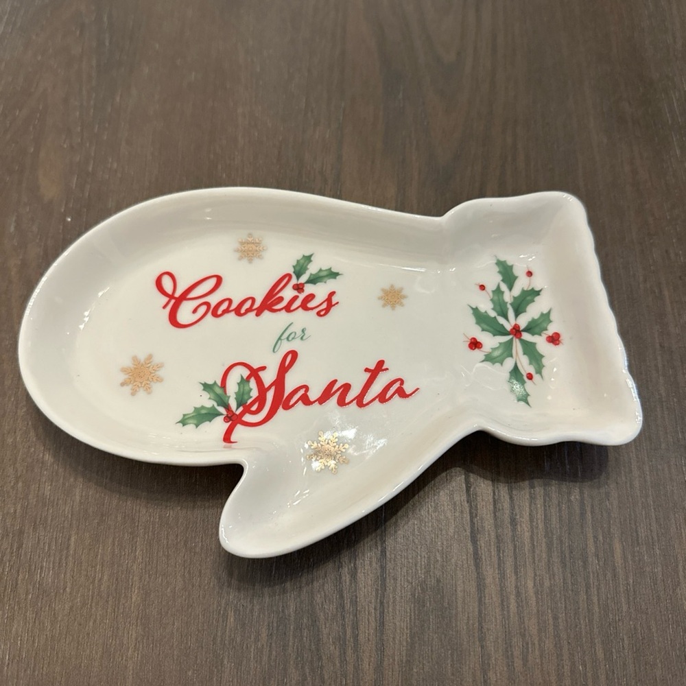 Lenox Holiday Christmas Cookies For Santa Plate‎ Only